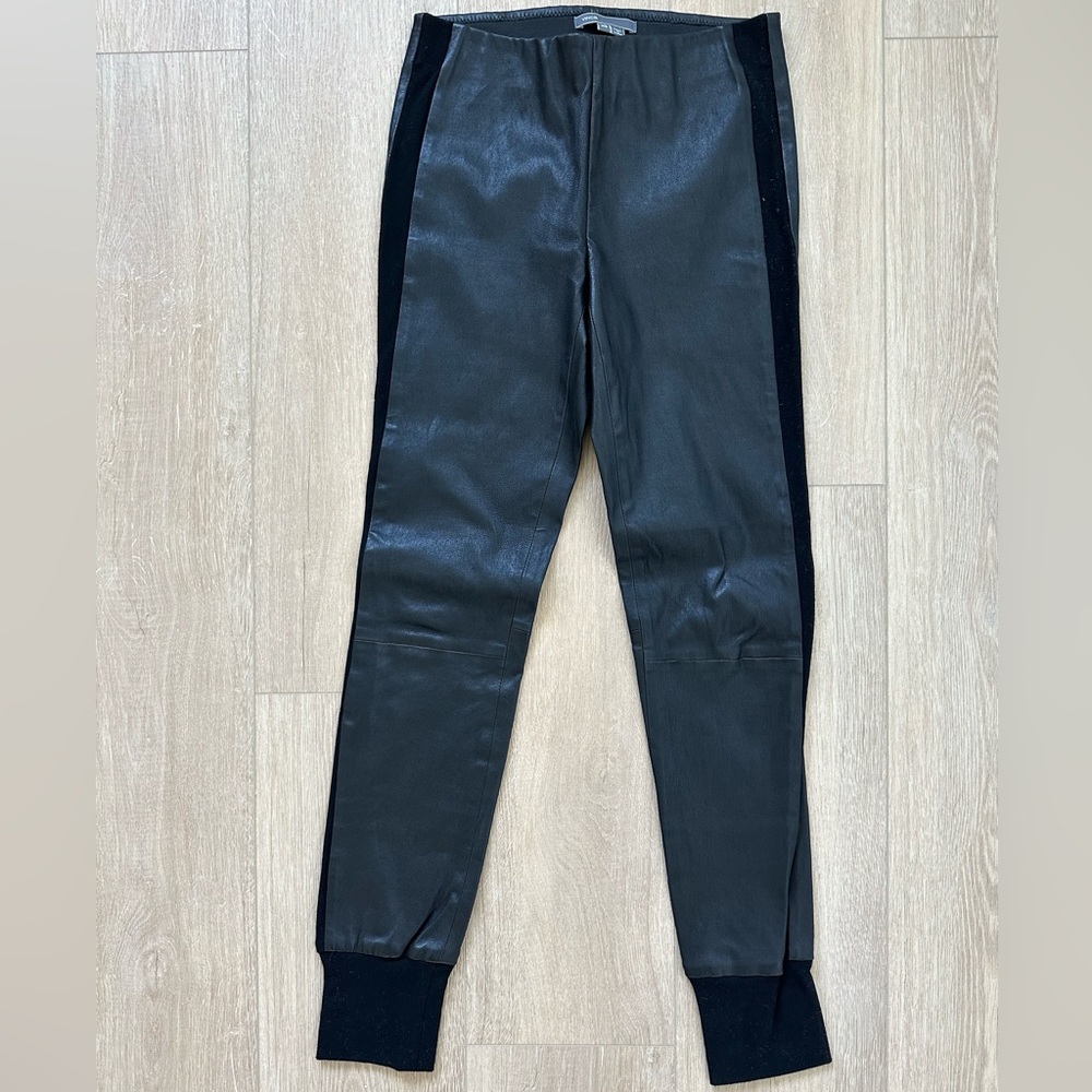 Vince Black Leather Leggings